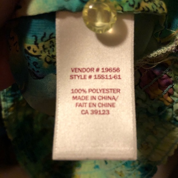 Northern Reflections 3/4 Sleeve Sheer Blouse S - Picture 8 of 10